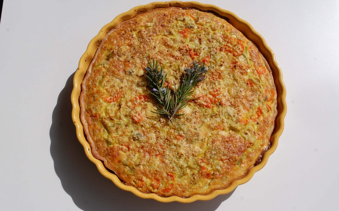 QUICHE DE PUERROS AL CURRY